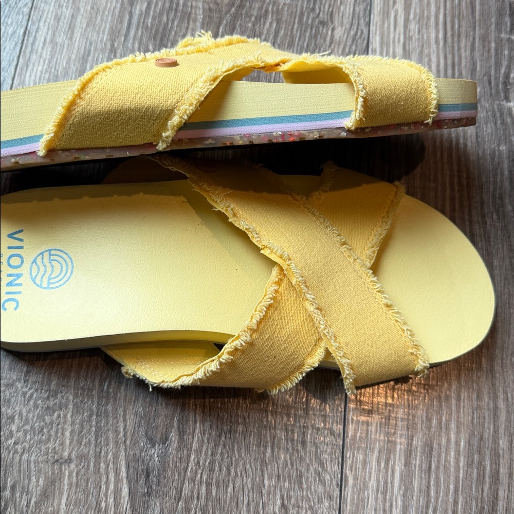 NWOT Vionic Beach Panama Slides - Picture 2 of 4
